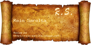 Rein Sarolta névjegykártya